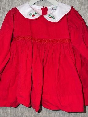 Seaux Smocked - Mistletoe Corduroy Girl Bloomer Set
